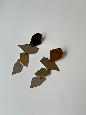 Brinco Pirâmide Bicolor