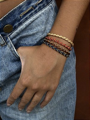 Pulseira Trançada Fio