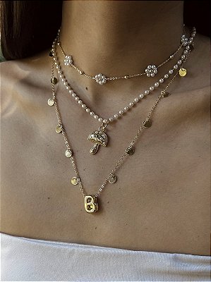 Choker Medalhas Espaçadas