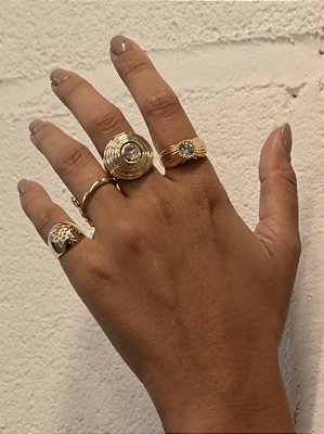 Anel Gold Retrô