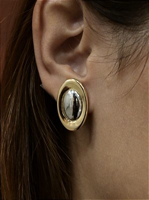 Brinco Moeda Bicolor