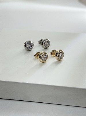 Brinco Redondo Ponto de Luz e Zircônias