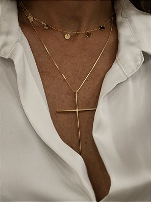 Colar Crucifixo Golden