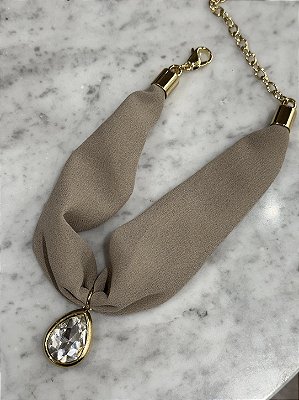 Choker Tecido Gota