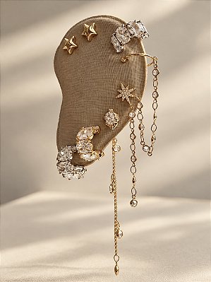 Mix de Brincos Cristal Gems