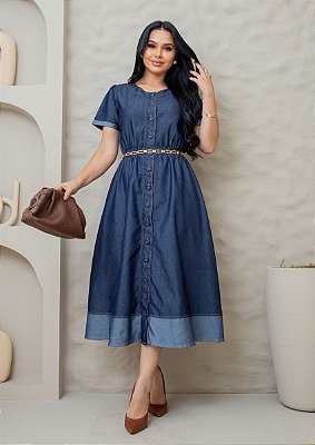 Vestido jeans Isadora