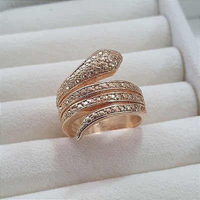 ANEL COBRA VARIAS VOLTAS OURO 18K