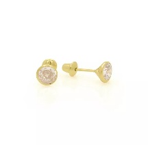 BRINCO DE OURO 18K ÁUREA 4,0MM