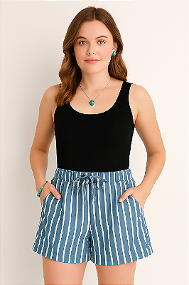 SHORT JEANS LISTRADO