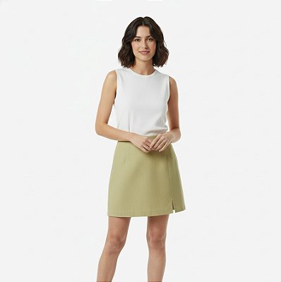 SAIA CURTA LINHO VERDE