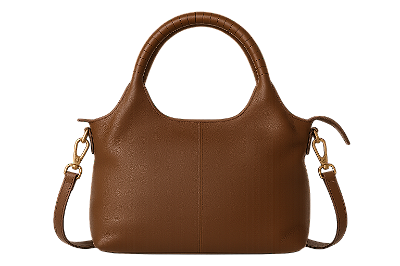 BOLSA RETANGULAR DUAS ALÇAS COURO 100% MARROM