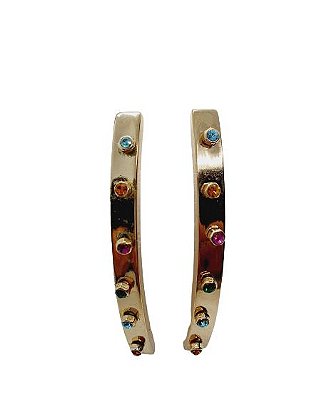 BRINCO PALITO COM ZIRCONIAS COLORIDAS