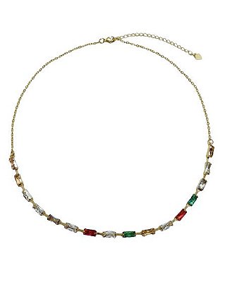 COLAR CHOCKER COM ZIRCONIAS COLORIDAS