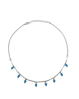 COLAR CHOCKER COM PINGENTES DE OLHO GREGO