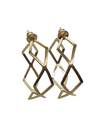 BRINCO ARGOLA GEOMETRICO