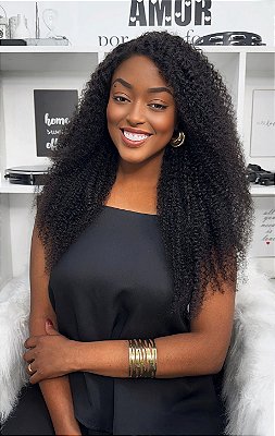 Lace Front Cabelo Humano HD 360° - "Helena"