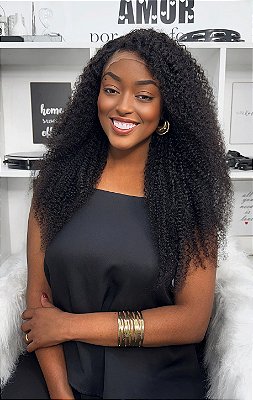 Lace Front Cabelo Humano HD 360° - "Helena"