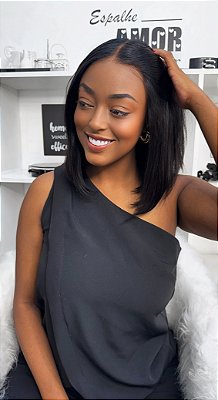 Lace Front Cabelo Humano HD - "Elis" 35 cm