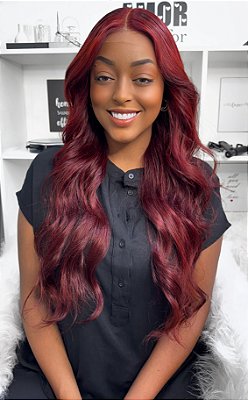 Lace Front Cabelo Humano HD 360° - "Jasmin"