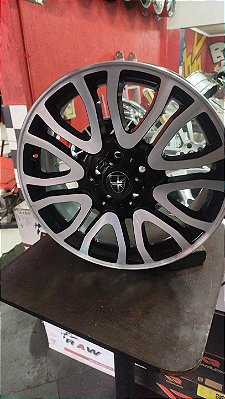 Jogo roda mini cooper, 18x7, 54, 5x112, Preta brilhante diamantada e Semi nova