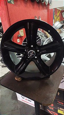 Jogo roda Ford Mustang, 19x8.5, 50, 5x114 , Preta brilhante e Semi nova