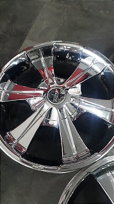 Jogo de Rodas TSW Aro 22 6x139 Cromada Seminova