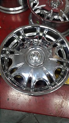 Jogo de Roda Akusa Aro 20 6x139 Cromada Seminova