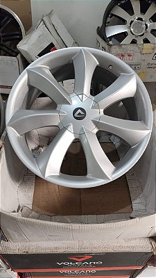 Jogo roda Volcano Aro 20 5x100 5x112 Prata brilhante  Novas