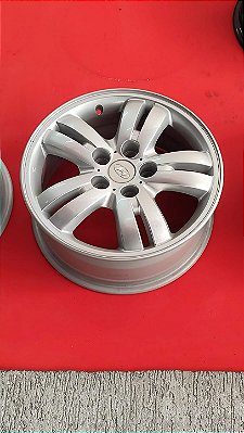 Jogo roda Tucson Aro 16 5x114 Prata brilhante Semi nova