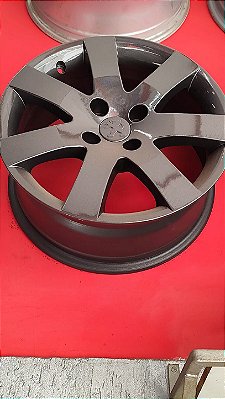 Jogo roda Peugeot Aro 16 4x108 Grafite brilhante Semi nova