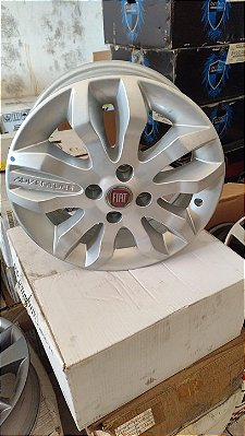 Jogo roda Fiat Aro 15 4x98 Prata brilhante Novas