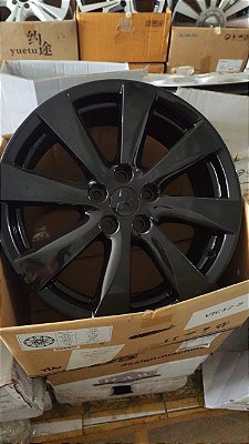 Mitsubishi Lancer Aro 18 5x114 Preta brilhante Semi nova