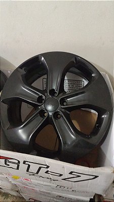 Jogo roda jeep Compass Aro 18 5x110 Preta brilhante Semi nova