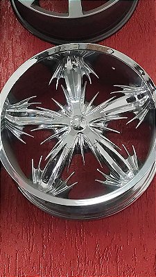 Jogo roda DUB Aro 20 5x108 Cromadas