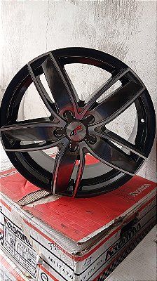 Jogo roda 4R Aro 17 5x112 Hp escura diamantada Nova