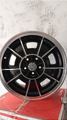 Jogo roda scorro dragster Aro 17 5x114 Preta brilhante diamantada Semi novas