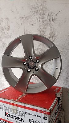 rodas Mercedes C200 Aro 17 5x112 Prata brilhante Semi novas