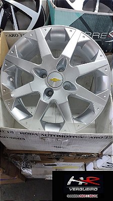 Jogo de Rodas Meriva 15" com furação 4x100 Prata Brilhante Semi Nova