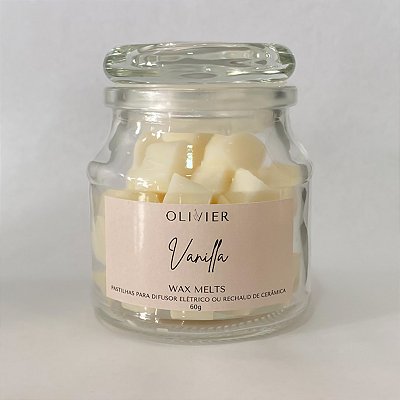 Wax Melts Pastilhas Perfumadas Vanilla Embalagem Vidro 60g