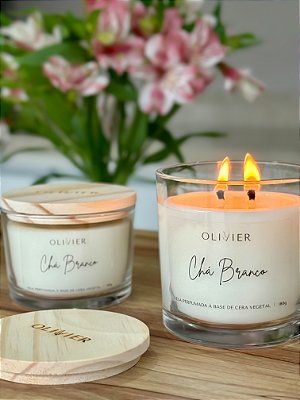 Vela Perfumada Chá Branco 180g