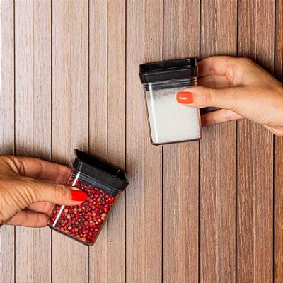 Mini Hermético para temperos e especiarias