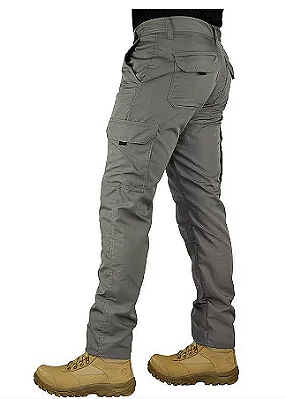 CALÇA TÁTICA POLY RIP STOP CINZA- RESGATE
