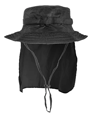 CHÁPEU COM ABA BONNIE HAT PRETO - FOX BOY