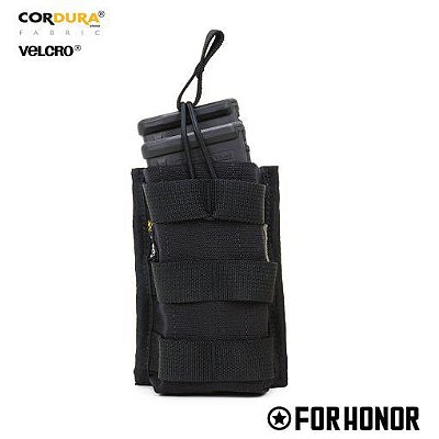 PORTA CARREGADOR FUZIL SIMPLES 556 BLACK - FOR HONOR