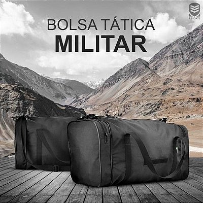 BOLSA TATICA MILITAR PRETA - RESGATE