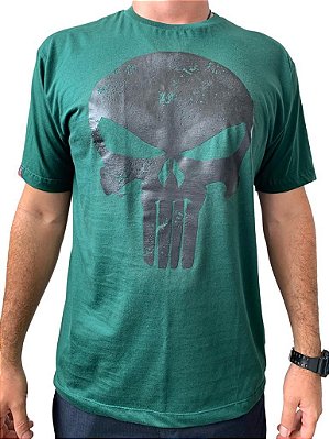 CAMISA MASCULINA VERDE JUSTICEIRO PRETO - HEROS