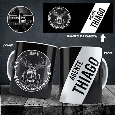 CANECA BRANCA COM SEU NOME (PF,PCDF,PPDF,SSE,PMDF,PCGO,PPGO)