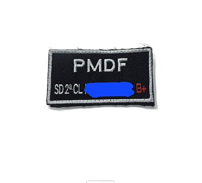 TARJETA COLETE BORDADA PMDF