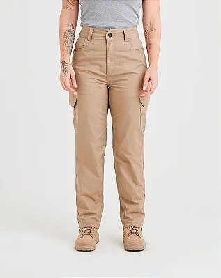 CALÇA TÁTICA FEMININA BRAVERY - CAQUI