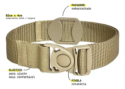 TIRA (FITA) P/ COLDRE DE PERNA ou CINTURA (unidade) CAQUI - MAYNARD